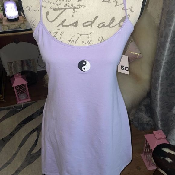 LAVENDER SUNDRESS W:YIN& YANG TIE BACK - Picture 9 of 10